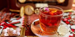تزیین چای با نبات و لیمو خشک برای مهمان + ایده پذیرایی چای