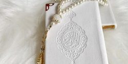 تزیین قرآن با روبان و گل برای جشن تکلیف +‌ تزیین جلد قرآن عروس