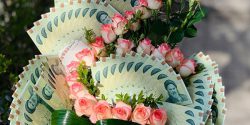 تزیین پول ساده برای کادو عروس + تزیین پول رولی برای عیدی دادن