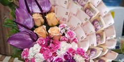 تزیین پول ساده برای کادو عروس + تزیین پول رولی برای عیدی دادن