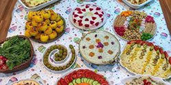 عکس چیدمان و تزیین سفره شام مهمانی + سفره شام ساده