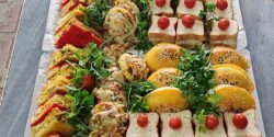 تزیین فینگر فود کالباس و الویه برای تولد + تزیین سینی فینگر فود
