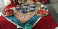 تزیین شب یلدا برای مدرسه + تزیین میوه شب یلدای دانش آموزان