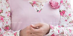مدل شومیز گلدار بلند و مجلسی زنانه با دامن و شلوار ساده