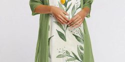 مدل لباس زنانه خانگی شیک برای عید + مدل لباس راحتی نخی