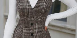 مدل سارافون جلو بسته بلند و جدید + سارافون جلو بسته خانگی