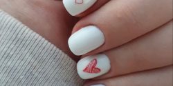 طراحی ناخن سفید و صورتی جدید + طراحی ناخن سفید مشکی