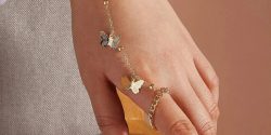 جدیدترین انواع مدل تمیمه طلا دخترانه + دستبند انگشتری طلا ظریف