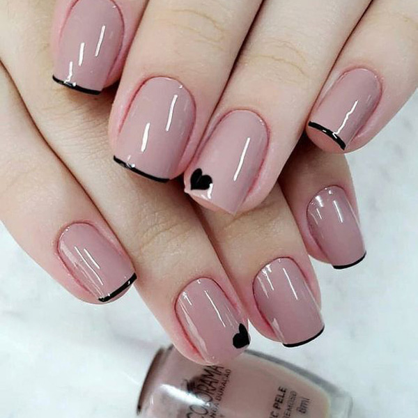 ژلیش ناخن طرح قلب ناخن قلبی دخترانه لاک قلبی طرح ناخن ضربان قلب کاشت ناخن قلبی طراحی قلب روی ناخن با خلال دندان آموزش کشیدن قلب روی ناخن آموزش طراحی قلب روی ناخن