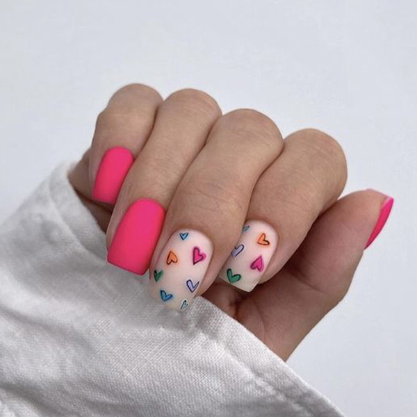 ژلیش ناخن طرح قلب ناخن قلبی دخترانه لاک قلبی طرح ناخن ضربان قلب کاشت ناخن قلبی طراحی قلب روی ناخن با خلال دندان آموزش کشیدن قلب روی ناخن آموزش طراحی قلب روی ناخن