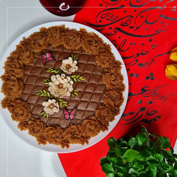 تزیین حلوا برای مراسم ختم تزیین حلوا با چنگال تزیین حلوا با خلال دندان تزیین حلوا با گل محمدی تزیین حلوا ساده تزیین حلوا تک نفره تزیین حلوا با قالب کانال تزیین حلوا