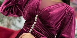 مدل لباس مخمل زنانه شیک + مدل پیراهن مخمل زنانه مجلسی