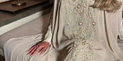 مدل لباس عربی ساده و مجلسی با حجاب + لباس عربی زنانه ساده