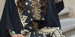 مدل لباس بندری بلند زنانه + مدل لباس بندری گلابتونی بلند و جدید