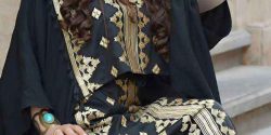 مدل لباس بندری بلند زنانه + مدل لباس بندری گلابتونی بلند و جدید