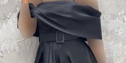 مدل لباس ساتن آمریکایی + لباس مجلسی با پارچه ساتن آمریکایی