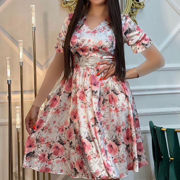 مدل لباس مجلسی با پارچه گلدار و ساده مدل لباس دو رنگ ساده و گلدار مدل لباس دوتیکه گلدار مدل لباس با پارچه کرپ حریر گلدار مدل لباس با پارچه های گل گلی مدل لباس حریر گلدار دو تیکه مدل لباس مجلسی حریر طرح دار بلند مدل لباس مجلسی حاشیه دار جدید