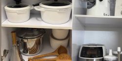 چیدن کابینت آشپزخانه + ایده های جذاب برای نحوه چیدمان ظروف