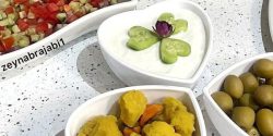 تزیین ماست ساده و شیک + تزیین ماست در کاسه های کوچک