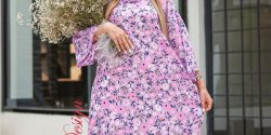 مدل لباس گلدار ساده با طرح دخترانه برای مهمانی و دورهمی