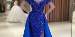 مدل لباس دکلته پرنسسی ساده و پف دار با طرح های جدید