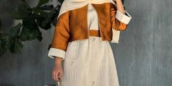 مدل کت سارافون عید ۱۴۰۳ با طرح های ساده و دو رنگ جدید