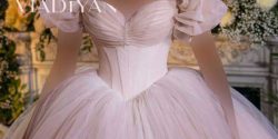مدل لباس عروس پفی با طرح ساده و عروسکی در اینستاگرام