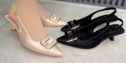 مدل کفش پشت باز ساده و زیبا برای خانوم های خوش استایل