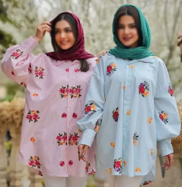 مدل لباس گلدار ایرانی