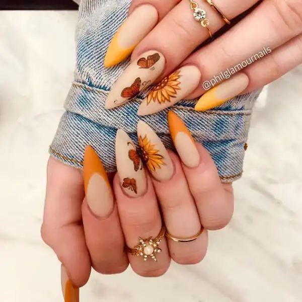 مدل ناخن پروانه ای