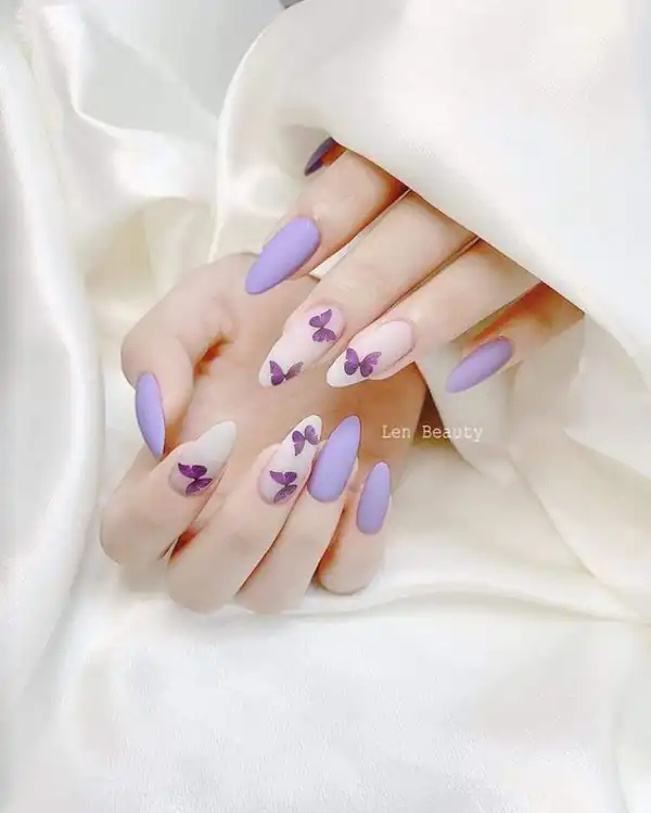 مدل ناخن پروانه ای