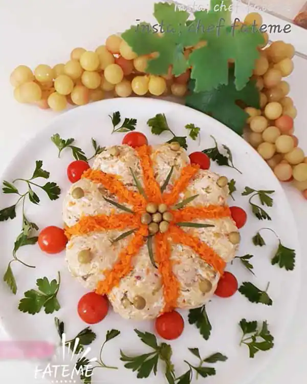 تزیین سالاد الویه مجلسی