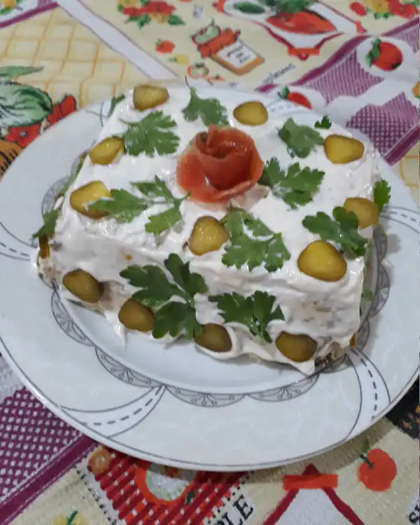 تزیین سالاد الویه مجلسی
