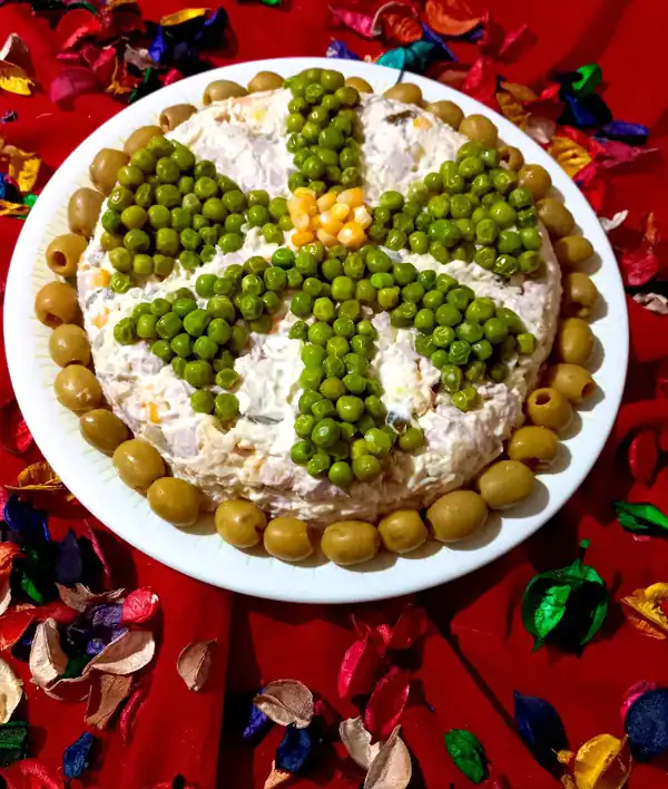 تزیین سالاد الویه مجلسی
