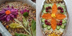 مدل سالاد اندونزی با شیک ترین و جدیدترین تزئین های مجلسی