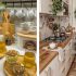 چیدمان آشپزخانه ایرانی ساده برای خانوم های خوش سلیقه