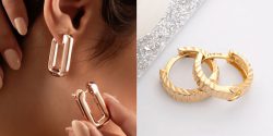 مدل گوشواره طلا چفتی زنانه با طرح های ساده و زیبا