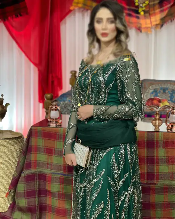 مدل لباس کردی توری