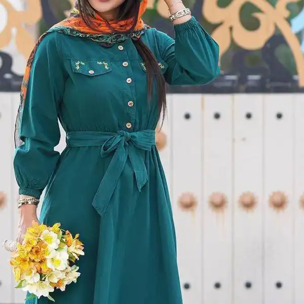 مدل مانتو کمربند دار