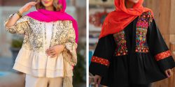 مدل مانتو سوزن دوزی لنین + مدل مانتو با پارچه سوزن دوزی هندی
