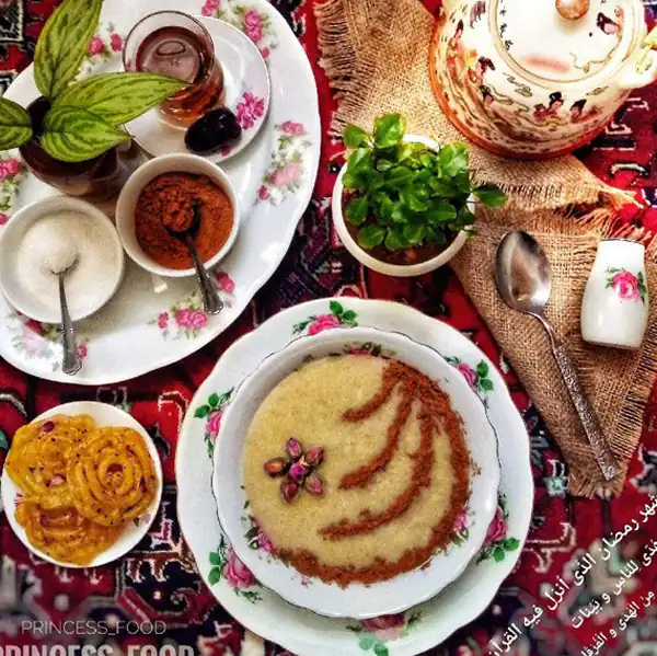 تزیین حلیم مجلسی