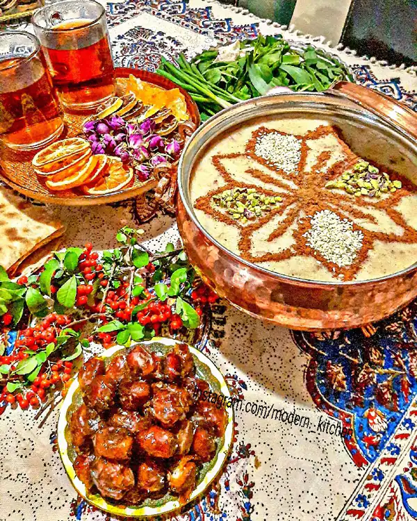 تزیین حلیم مجلسی