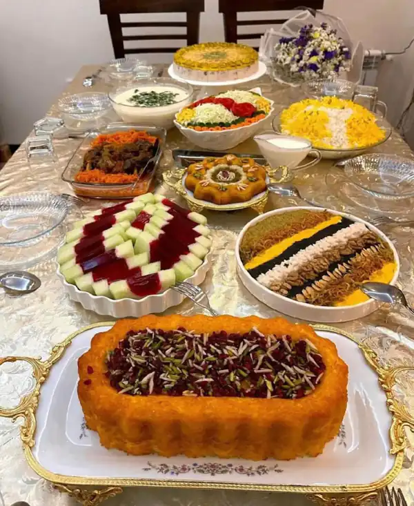 چیدمان میز شام