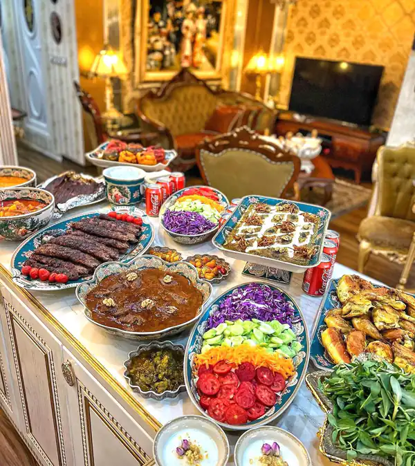 چیدمان میز شام