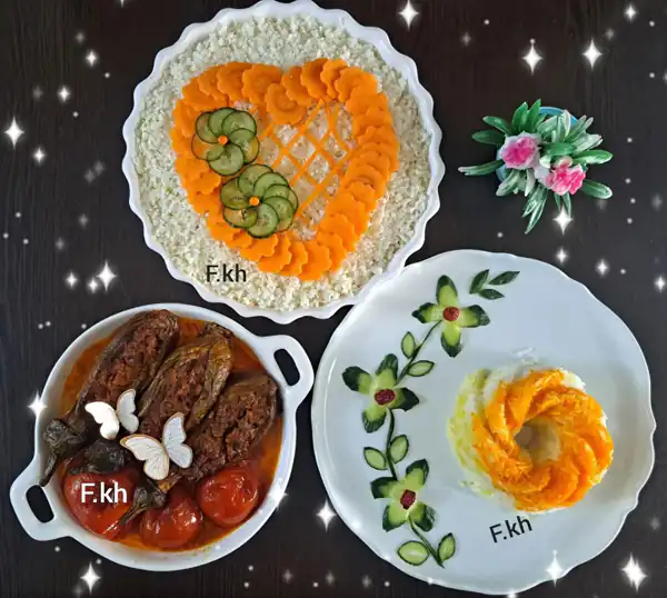 تزیین غذا اینستاگرام