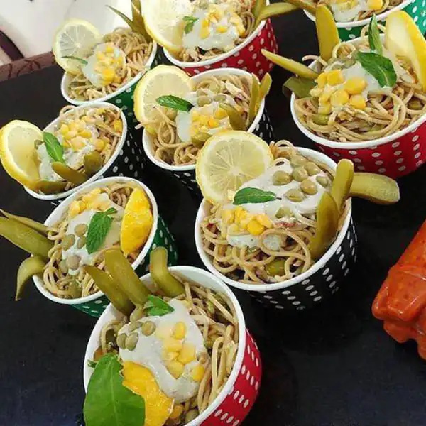 تزیین ماکارونی ساده