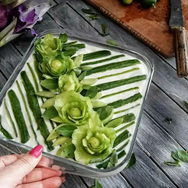 تزیین ماست مهمانی