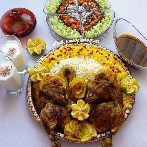 تزیین مرغ برای مهمانی