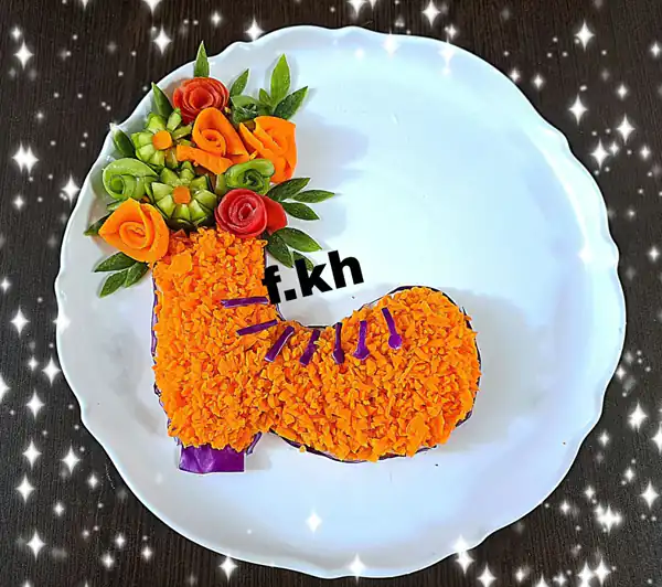 تزیین سالاد دونفره