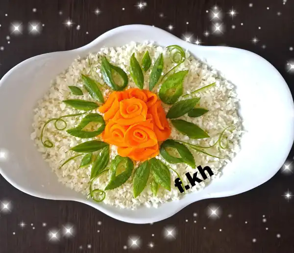 تزیین سالاد دونفره